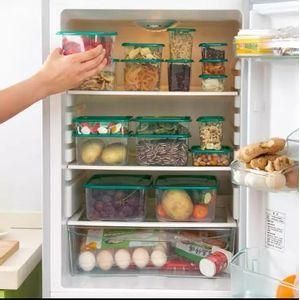 17/sets Fresh-keeping Food Box Set - - Refrigerator Plastic Sealed Cans /Lunch Boxes Preservation Transparent Sealed Container Jars