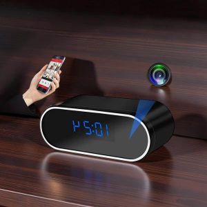 APP Remote View Wifi Internet Remote Camera Monitor 1080P Full HD 4K Home and Office Security Surveillance Monitoring Alarm Mini Table Clock WiFi Spy Hidden Camera Audio Video Recorder