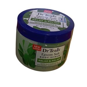Dr Teal'S RELAX & RELIEF With Eucalyptus & Spearmint Essential Oils EPSÖM SALT BODY SCRUB cf