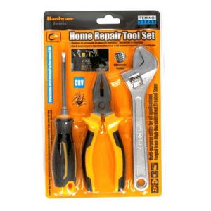 3PCS Home Repair Tool Set – Adjustable Spanner, Combination Pliers & Screwdriver Kit CRV Steel Household Tools