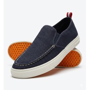 Fashion 254 Premium Urban Navy Canvas Slip-Ons