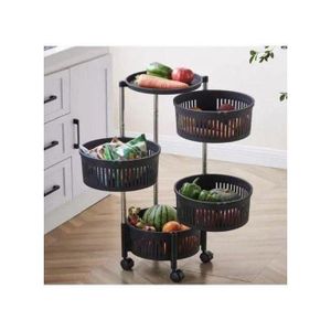 4 Layers Rotatable Fruit Rack Multi-Layer