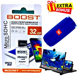 Boost 32 GB Micro SDHC Memory card // T&G Bluetooth Speaker // Smartphone Magnifier 