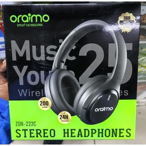 oraimo home Bluetooth Headset Wireless over-ear Headphone Designed for Music They are comfortable They have nice volume set. BLACK