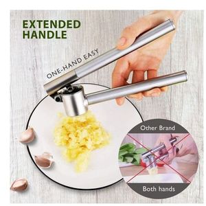 Stainless Steel Garlic Press Garlic Mincer Kitchen Garlic Masher Ring  Garlic Grinder Mashed Ginger Garlic Manual Garlic Masher