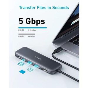 Anker  USB C Hub 100W 5-in-1 USBC to HDMI Splitter with 4K Display, 1 x Powered USB-C 5Gbps & 2×Powered USB-A 3.0 5Gbps Data Ports for MacBook Pro, MacBook Air, HP,Dell and More