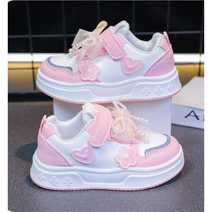 Girls Pink white sneakers 
