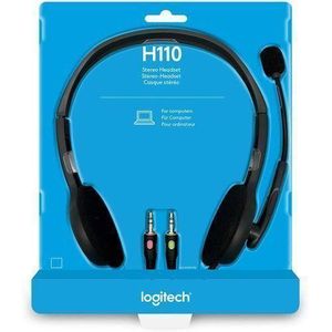 Logitech H110 Stereo Headset With Mic - Black