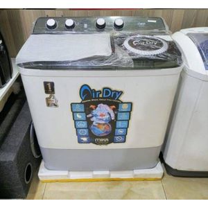 Mika Twin tub semi automatic 10kg wash and spin washing machine (1 year warranty)