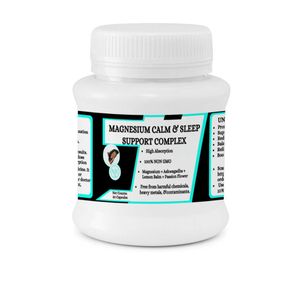 MK NATURALS Magnesium Calm & Sleep Support Complex - Supports deep, restorative, and natural sleep , Reduces restlessness and occasional anxiety - 50 Capsles