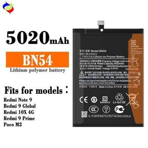 BN54 Replacement Battery For Xiaomi Redmi 10X 4G / Redmi Note 9 /Xiaomi Redmi 9 /Xiaomi Redmi 9 Prime /Xiaomi Redmi 10X 4G/ Xiaomi Redmi 10X 5G /Xiaomi Poco M2