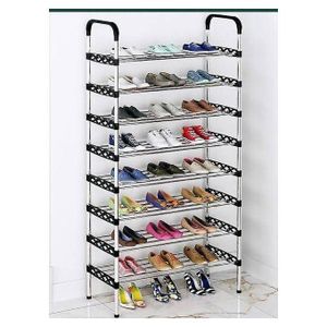 Black 8-Layer Shoerack 
