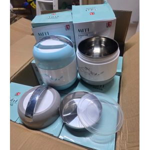 2 in 1 Insulated Stainless Steel Hotpot 1.4L – Dual-Sided Cooking Pot For Soup, Stew  With Heat-Resistant Handles.