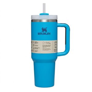 Stanley  cup Quencher Tumbler Blue – Insulated Stainless Steel Travel Mug with Handle & Straw ,Keeps Drinks Cold 24H+ Hot 7H , Leak Resistant