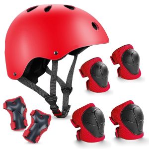 7 Pcs Full Gear Cycling and Skating Protective Gears/ Protective Guards and Hard Helmet 