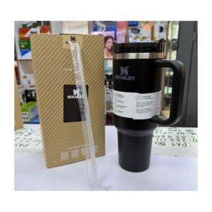 Stanely Stainless Steel Tumbler With Handle & Straw Lid, Insulated Reusable Stainless Steel Travel Mug