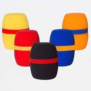 Classic Colorful Foam Mic Cover Handheld Microphone Windscreen Sponge Foam Cover Shield Protection for Most Standard Mic (Pack of 5)