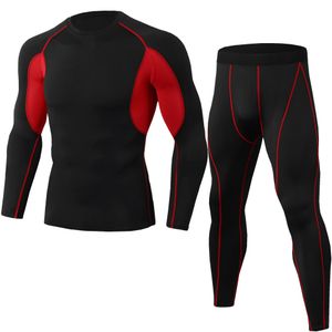 Thermal Underwear Men Compression Long Johns Keep Warm Winter Inner Wear  Clothes For Tracksuit size L Color 3pcs