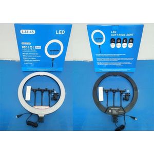 18-Inch LJJ-45 Professional LED Ring Light Kit with Adjustable Tripod & Remote – Best for Studio and Live Broadcasting