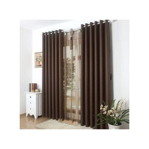 2PCS Stylish Brown Curtain (A Blend Of High Quality And Fair Price In A Perfect Package)