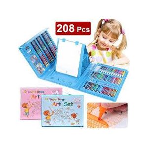 208 Piece Kids Painting Set, Children's Drawing And Painting Set,Kids Art Supplies Kit