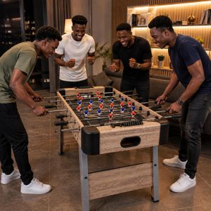 Full Size Foosball Table Soccer Game Table with Manual Score Counters
