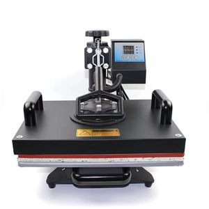 Combo Multifunctional 5-in-1 Semi-automatic Electric Heat Press Machine for T-Shirt Baking 110V/220V Sublimation