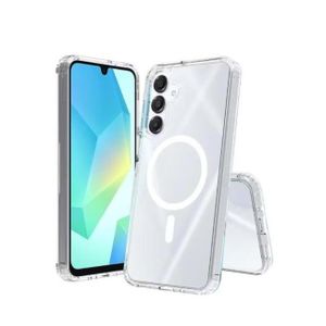 Samsung Galaxy A16 Transparent Clear And Colorless Magsafe Unique And Stylish Military Shockproof Phone Case Protective Cover