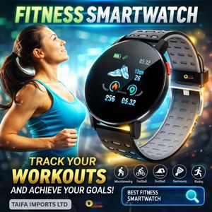 SmartFit™ Fitness Smartwatch - Heart Rate, Sleep, Steps, Calls, Social Alerts - Sports Watches for Men / Women