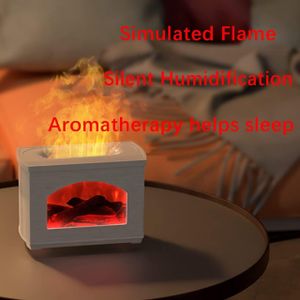 High Quality 3D Fireplace Aromatherapy Ultrasonic Cool Mist Humidifier with 7 Color Firelight Flame 270ml Capacity for Home Office Relaxation and Air Moisturizing