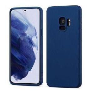 Soft Flexible Silicone Case for Samsung Galaxy S9, Shockproof Anti-Scratch Slim TPU Protective Back Cover (Blue)