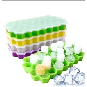 37 Grid Silicone Ice Cube Tray, Honeycomb Ice Cube Tray