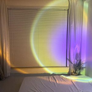 USB Sunset Lamp Projector LED Light with 360 Degree Rotation for Indoor Decoration