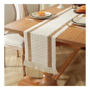 Braided Cotton Linen Table Runner