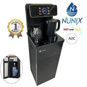 Nunix A2C Bottom Loading Water Dispenser, Stylish LED Display Panel, Hot and Cold