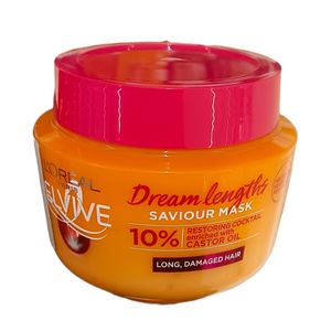 L'Oréal Dreamlengths SAVIOUR MASK RESTORING COCKTAIL With Castor Oil LONG DAMAGED HAIR cf