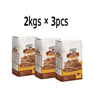 BAKEX Brown Bread Flour 3pcs (2 kgs) Wholemeal Flour Made from whole grains,Rich in Fibre 