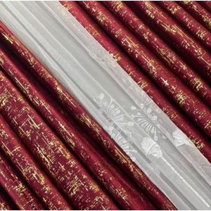 3 pc Marble & velvet curtains