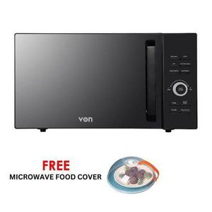 VON Digital Grill Microwave Black Extra Large Cavity Space Strong Glass Door End Signal