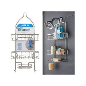 Hanging Bathroom Shower Caddy – Rust-Resistant Chrome Steel