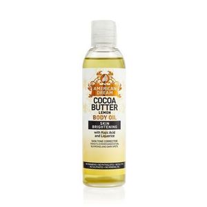 American Dream  Cocoa Butter Lemon Body Oil Skin Brightening
