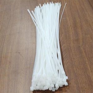 High Tensile Strength Durable Cable Management 20 Pieces of White Nylon Self Locking Cable Ties Tie wraps