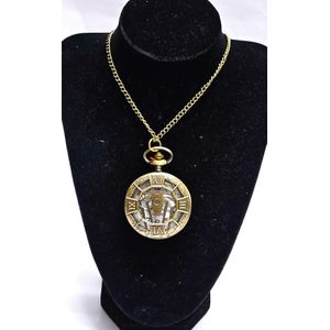 Beyond Glamour Africa Spider Decorated Brass Pocket Watch, a captivating fusion of classic elegance