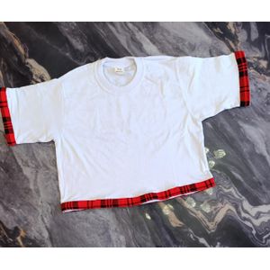 White Maasai Inspired Croptop