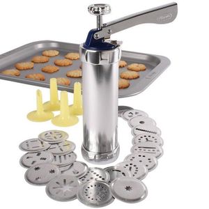 Stainless Steel Cookie Biscuit Making Machine – 24 Design Manual Cookie Press