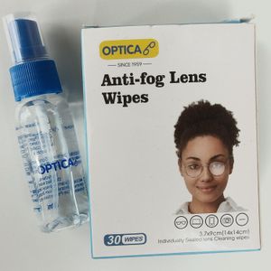Optica Liquid Lens Cleaner +Lens Cleaning Wipes bc