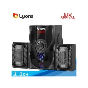 Lyons LYS2403 2.1CH Multimedia Speaker System Home Theatrer SubWoofer with BT, FM, USB (1YR WRTY)
