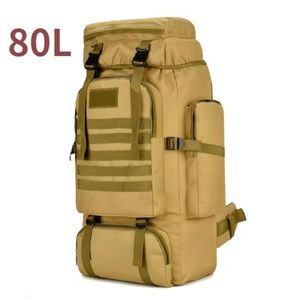 80L Waterproof Oxford Backpack, Large Capacity Camping & Hiking Bag, Outdoor Travel Rucksack