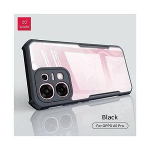 Oppo A6 PRO Transparent, xunnd Clear and Colorless with Black Edges New Skin Unique and Stylish Comfortable Grip Phone Case/ Cover