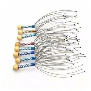 Octopus Head Massager Scalp Relaxation Massager Metal Head Massager Instrument